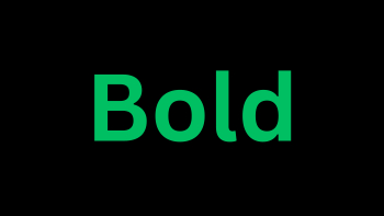 Bold